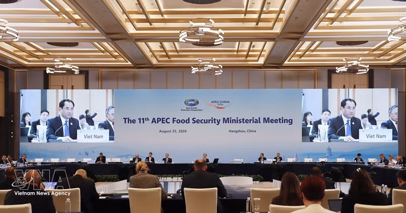La 11e Réunion ministérielle de l’APEC sur la sécurité alimentaire, en août 2026 à Hangzhou, en Chine. Photo: VNA 