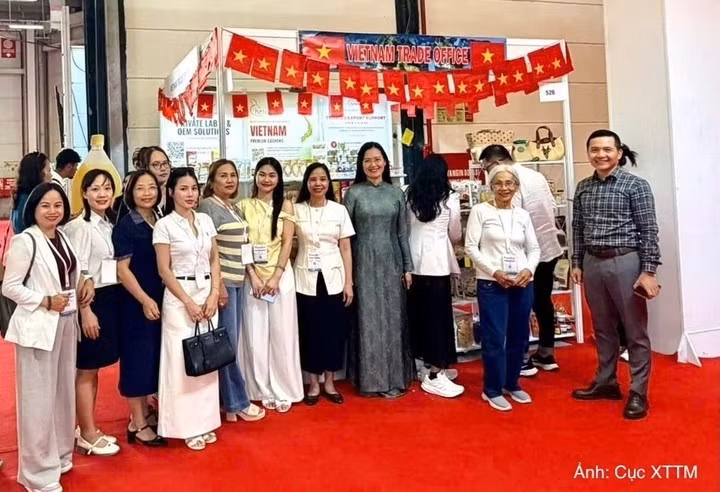 Des entreprises vietnamiennes présentent leurs produits au salon Foodist Istanbul 2026. Photo : Agence vietnamienne de promotion du commerce 