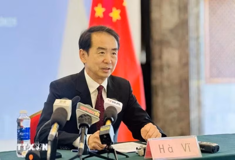 L'ambassadeur de Chine au Vietnam, He Wei. Photo : VNA.