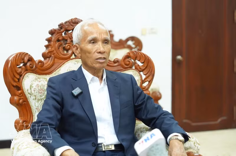 Khamphan Pheuiyavong, membre du Bureau politique et chef de la Commission centrale de la propagande et de la formation du Parti populaire révolutionnaire lao. Photo : VNA.