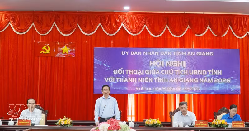 Le président du Comité populaire d’An Giang, Ho Van Mung, à l'événement. Photo : VNA.