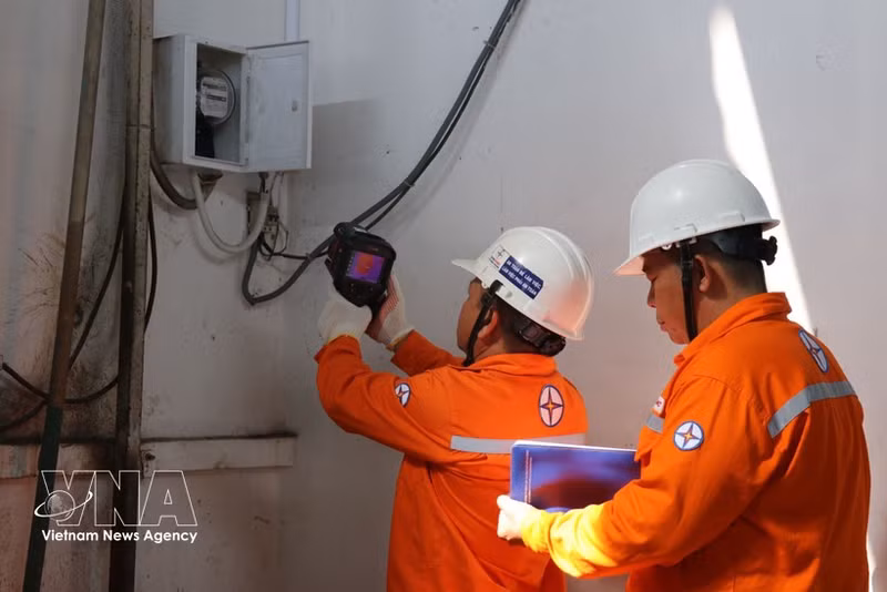 Le personnel de la Compagnie générale d’électricité de Ho Chi Minh-Ville (EVNHCMC) 