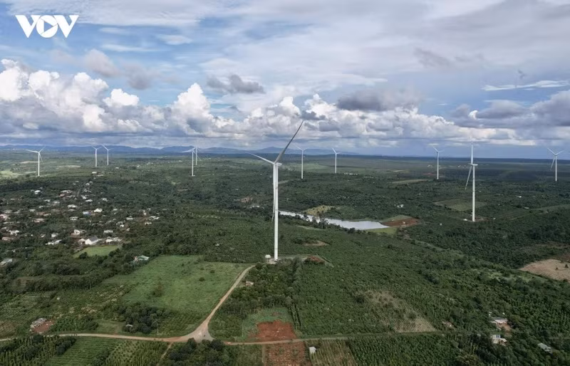 La province de Dak Lak a autorisé 11 projets éoliens représentant une puissance totale de 590 MW. Photo : VOV