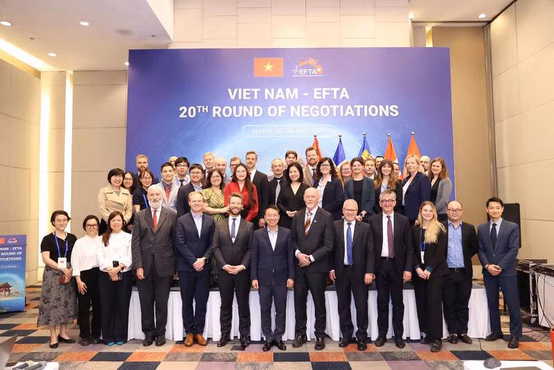 Le Vietnam et l'AELE ont achevé avec succès les négociations de leur Accord de libre-échange. Photo : baochinhphu.vn 