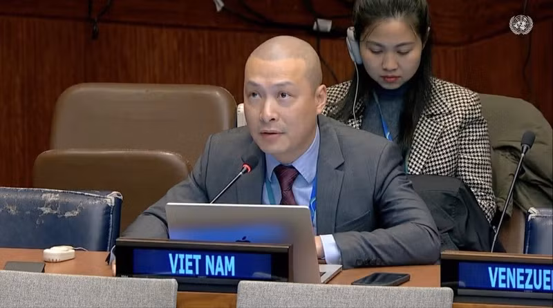Le ministre-conseiller Nguyen Hoang Nguyen, chef adjoint de la Mission permanente du Vietnam auprès de l’ONU. Photo : baoquocte.