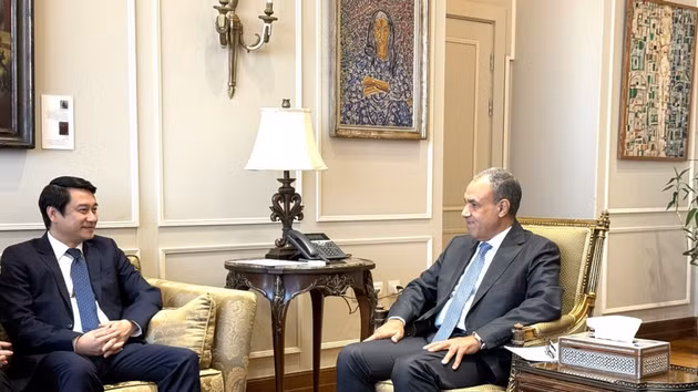 Le vice-ministre Le Anh Tuan (gauche) et le ministre égyptien de l’Investissement et du Commerce extérieur, Mohamed Farid Saleh. Photo : VNA