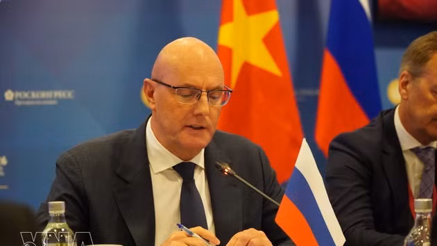 Le vice-Premier ministre russe Dmitry Chernyshenko, chef de la section russe du Comité intergouvernemental russo-vietnamien de coopération. Photo : VNA.