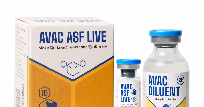 Vaccin AVAC ASF LIVE. Photo: avac.com.vn
