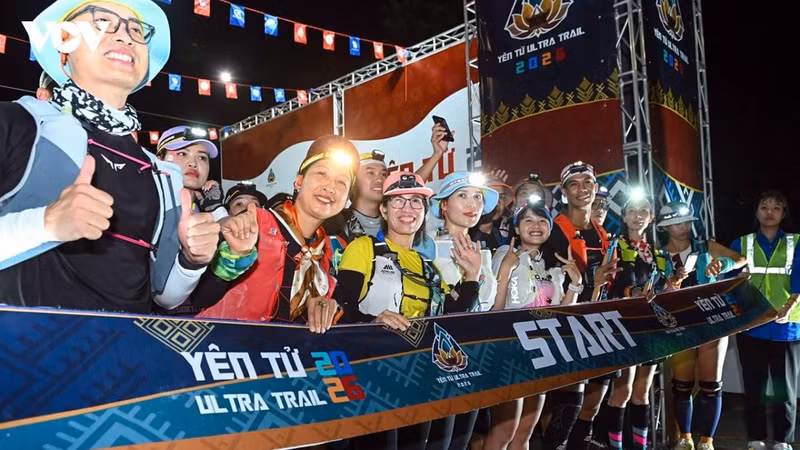 Un parcours « ultra-trail » à travers la forêt nationale du patrimoine de Yen Tu. Photo : VOV.