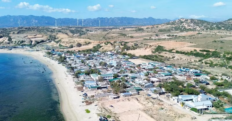 Le projet de centrale nucléaire Ninh Thuan 1 devrait être construit au hameau de Vinh Truong, commune de Phuoc Dinh, district de Thuan Nam. Photo : VNA.