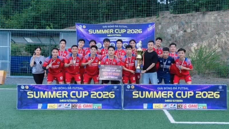 L'équipe CT7 FC a brillamment remporté le titre du tournoi. (Photo : VKBIA)