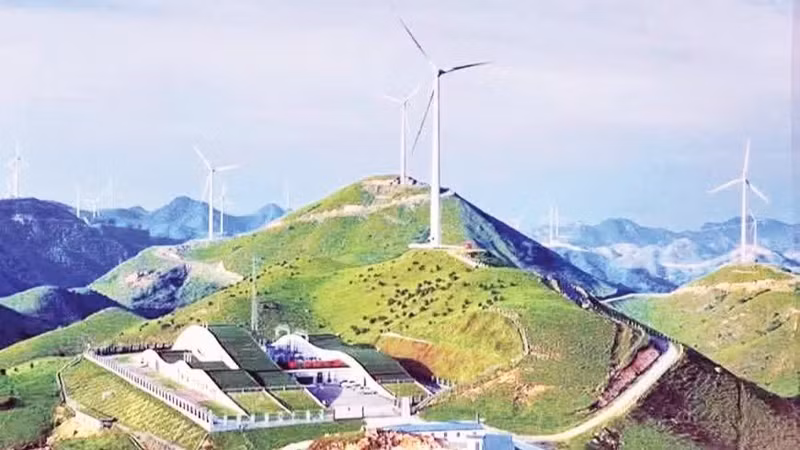 Une centrale éolienne terrestre à Gia Lai. (Photo : T. THAO)