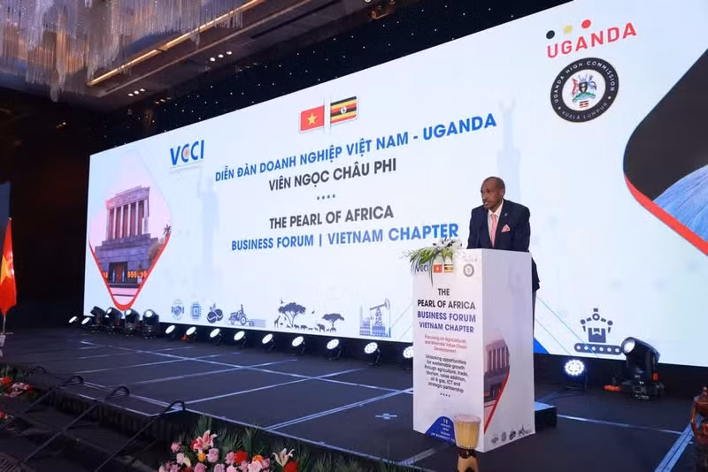 Vue du Forum des entreprises Vietnam-Ouganda, tenu à Hanoï le 12 août. (Photo : VCCI)