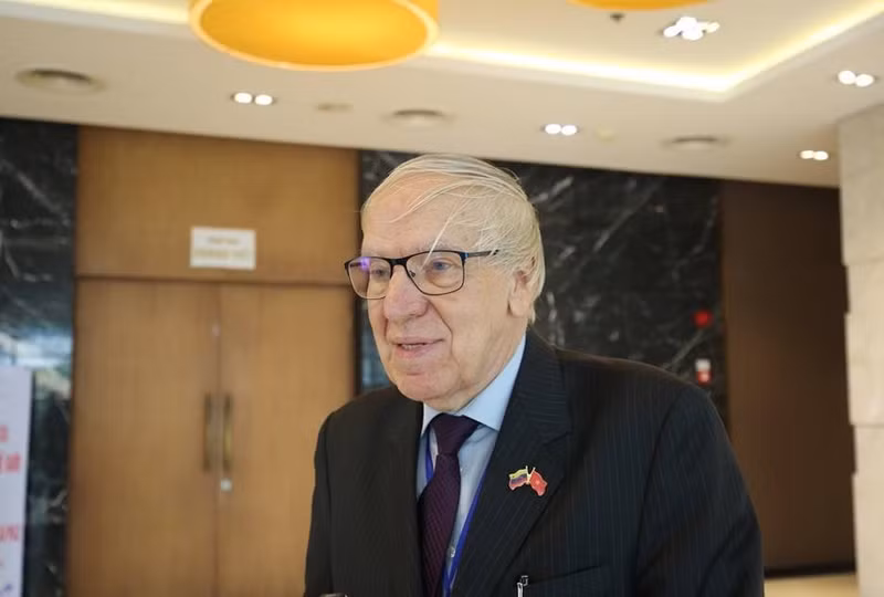 Le docteur Carolus Wimmer, président de la Maison de l’amitié Venezuela-Vietnam. (Photo : Thu Ha)