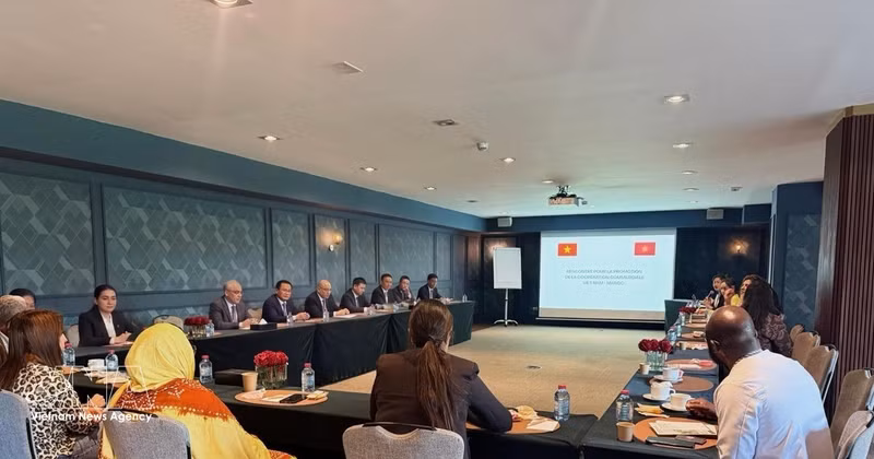 Vue générale du séminaire de promotion commerciale Vietnam-Maroc. Photo : VNA.