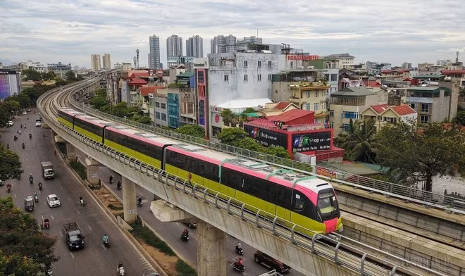 Le projet de la ligne de métro n°3 (Nhon – gare de Hanoï) a été conçu avec l'assistance technique de la société française Systra. Photo : VNA