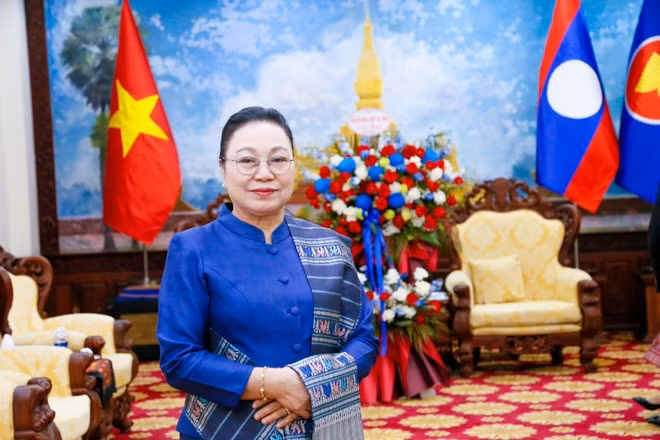 L'ambassadrice du Laos au Vietnam, Khamphao Ernthavanh. Photo: Ambassade du Laos au Vietnam