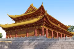 Vue d’ensemble du projet de restauration du palais Kinh Thien. (Photo : Centre de conservation du patrimoine de la cité impériale de Thang Long)