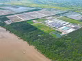 La zone prévue pour la construction de la zone économique côtière de Dong Thap. Photo : VOV.