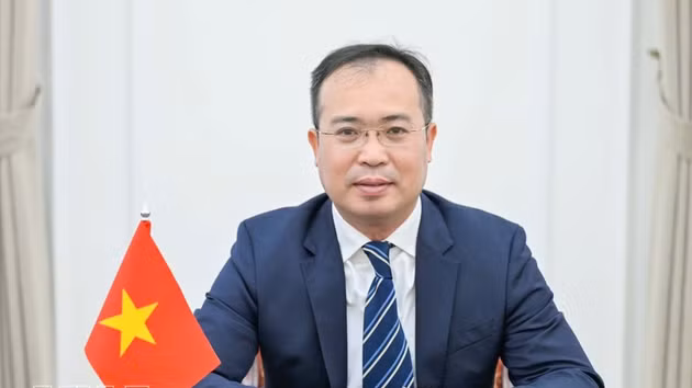 L’ambassadeur du Vietnam au Kirghizistan, avec résidence au Kazakhstan, Nguyen Thanh Le. Photo : VNA.