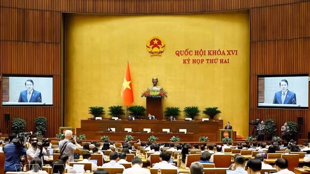 Vue de la séance plénière de la deuxième session de la XVIe législature, à Hanoi, le 27 octobre. Photo : VNA.