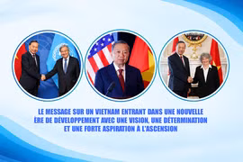 Le message sur un Vietnam entrant dans une nouvelle ère de développement avec une vision, une détermination et une forte aspiration à l'ascension