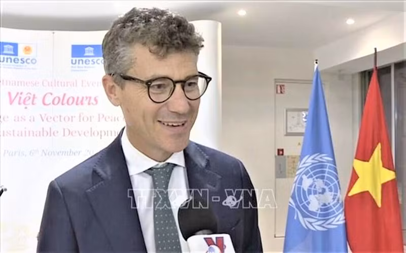 Le Représentant de l'UNESCO au Vietnam, Jonathan Wallace Baker. Photo : VNA.