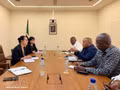 L’ambassadrice du Vietnam au Mozambique, Tran Thi Thu Thin, rencontre le ministre mozambicain de l’Agriculture, de l’Environnement et de la Pêche, Roberto Mito Albino. Photo : VNA.