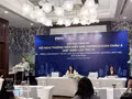 Conférence de presse sur la 31e Assemblée générale annuelle du Forum asiatique des valeurs mobilières. Photo : VNA.