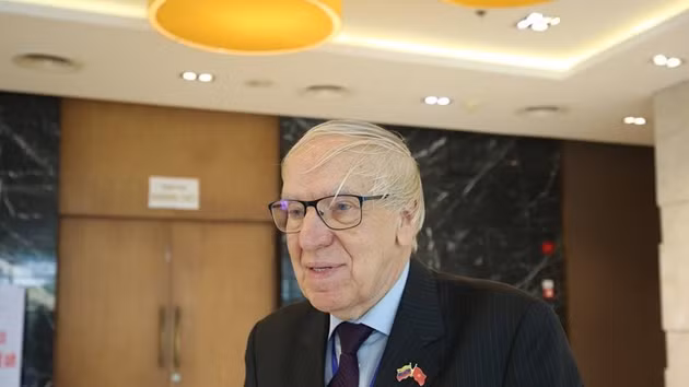 Le docteur Carolus Wimmer, président de la Maison de l’amitié Venezuela-Vietnam. (Photo : Thu Ha)