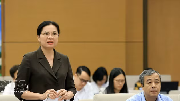 La vice-présidente et secrétaire générale du Comité central du Front de la Patrie du Vietnam, Ha Thi Nga. Photo: VNA