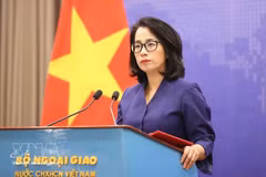 La porte-parole du ministère vietnamien des Affaires étrangères, Pham Thu Hang. Photo: VNA