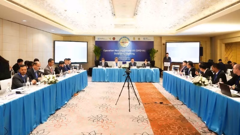 Lors de la conférence-bilan de l’opération Mékong Dragon VII, les 18 et 19 novembre à Khanh Hoa (au centre du Vietnam). Photo : NDEL