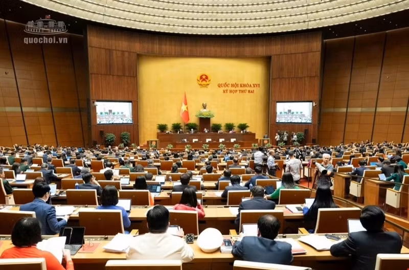Vue générale de la deuxième session de la XVIe législature. Photo: quochoi.vn 