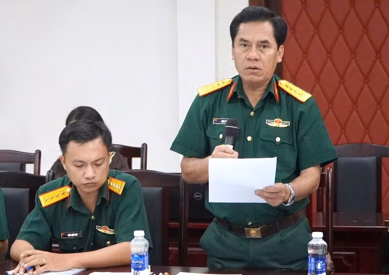 Le colonel Chau Chac, commissaire politique adjoint du Commandement militaire de la province d’An Giang. Photo : tienphong.vn