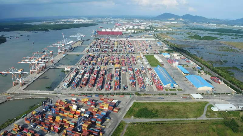 Port de Cai Mep – Thi Vai, à Hô Chi Minh-Ville.