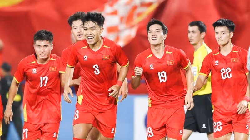 L'équipe des U23 du Vietnam. Photo : VFF.