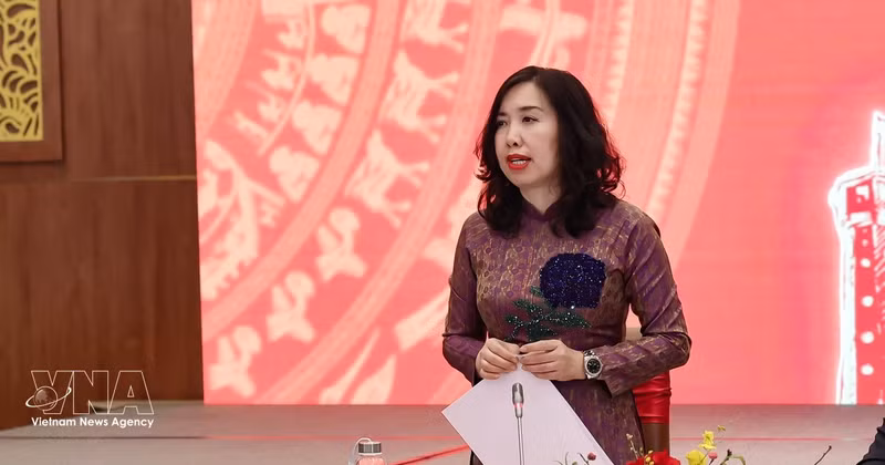 La vice-ministre des Affaires étrangères, Le Thi Thu Hang. Photo : VNA. 