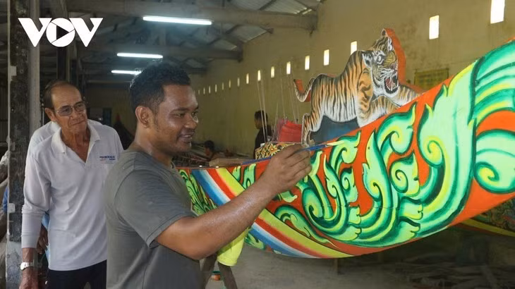 À la pagode Cham Pa, le tigre a été choisi comme animal emblématique. Photo: VOV