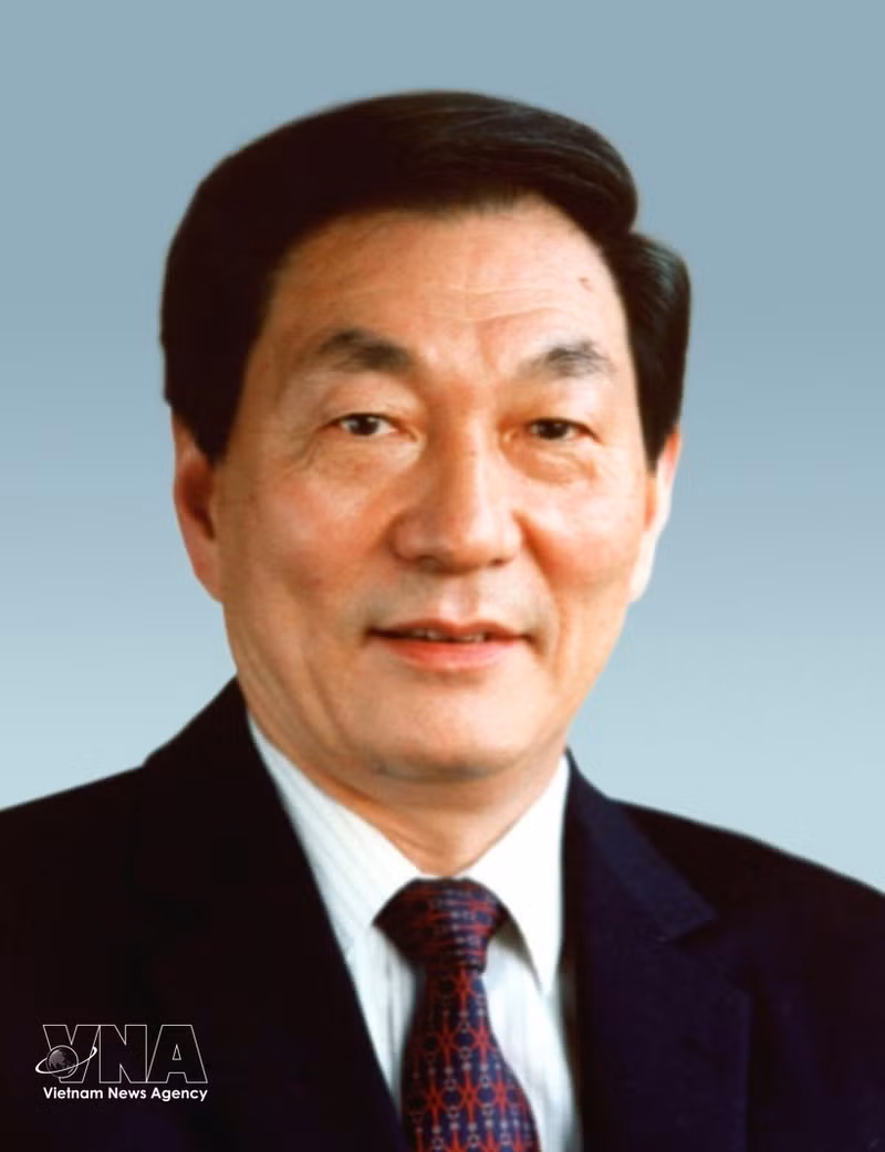 Ancien Premier ministre chinois Zhu Rongji. Photo: VNA.