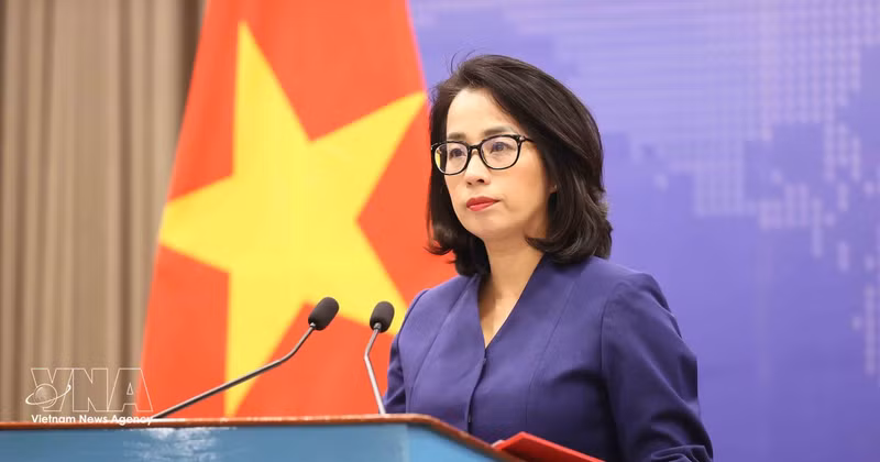 La porte-parole du ministère vietnamien des Affaires étrangères Pham Thu Hang. Photo : VNA. 