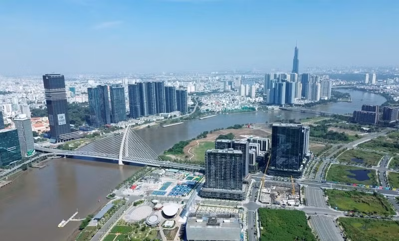Le Centre financier international à Hô Chi Minh-Ville sera aménagé dans les quartiers de Saigon, Bên Thành et Thu Thiêm. Photo : VNA
