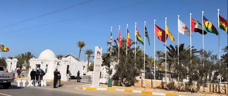 Le village de la Francophonie. Photo : VNA.