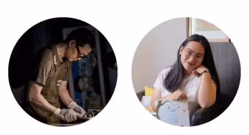 L’illustrateur Ta Huy Long et l’auteure Nguyên Huu Quynh Huong. Photo : VBBY.
