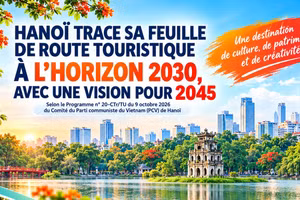 Hanoï trace sa feuille de route touristique à l’horizon 2030, avec une vision pour 2045