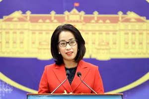 La porte-parole du ministère des Affaires étrangères, Pham Thu Hang. Photo : VNA. 