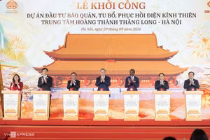 [En images] Le futur visage du palais Kinh Thien au cœur de la citadelle impériale de Thang Long