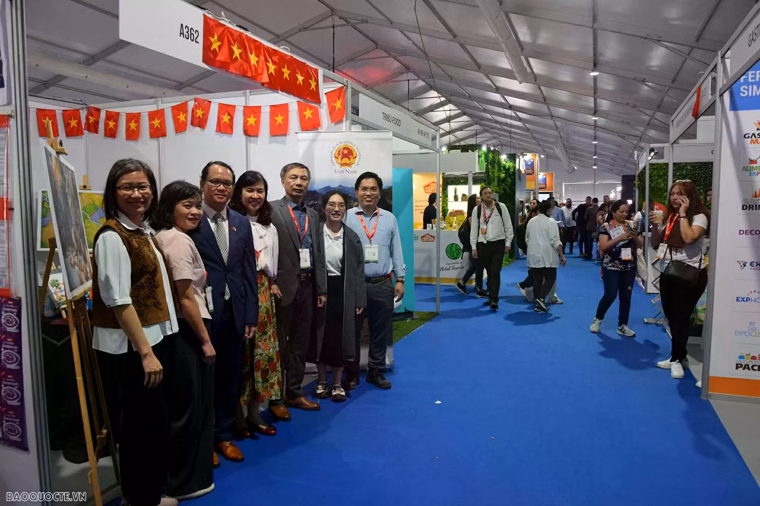 La participation du Vietnam au salon ESPACIO FOOD &amp; SERVICE 2025 vise à renforcer les liens entre consommateurs et producteurs, ainsi qu’à élargir les canaux de distribution des produits vietnamiens sur les marchés d’Amérique du Sud, dont le Chili. Photo : Ambassade du Vietnam au Chili.