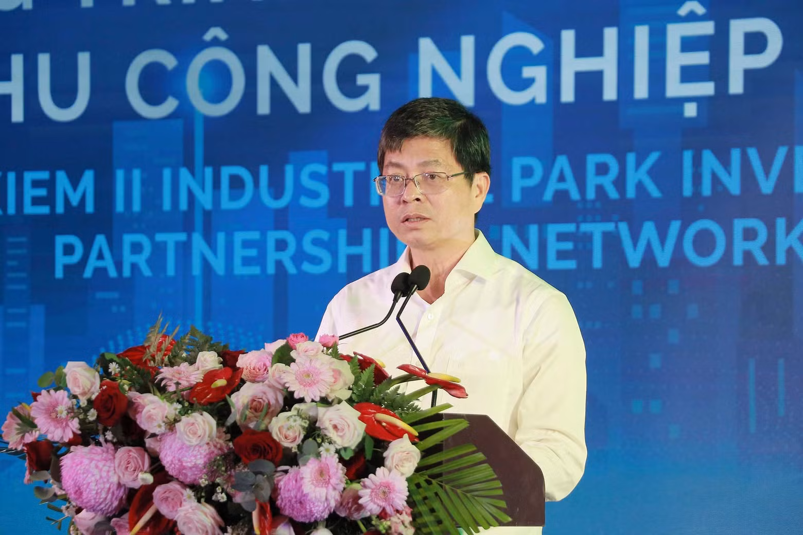 Nguyen Hong Hai, vice-président du Comité populaire de la province de Lam Dong, affirme l'engagement de sa province à créer les meilleures conditions possibles aux investisseurs. Photo : baodautu