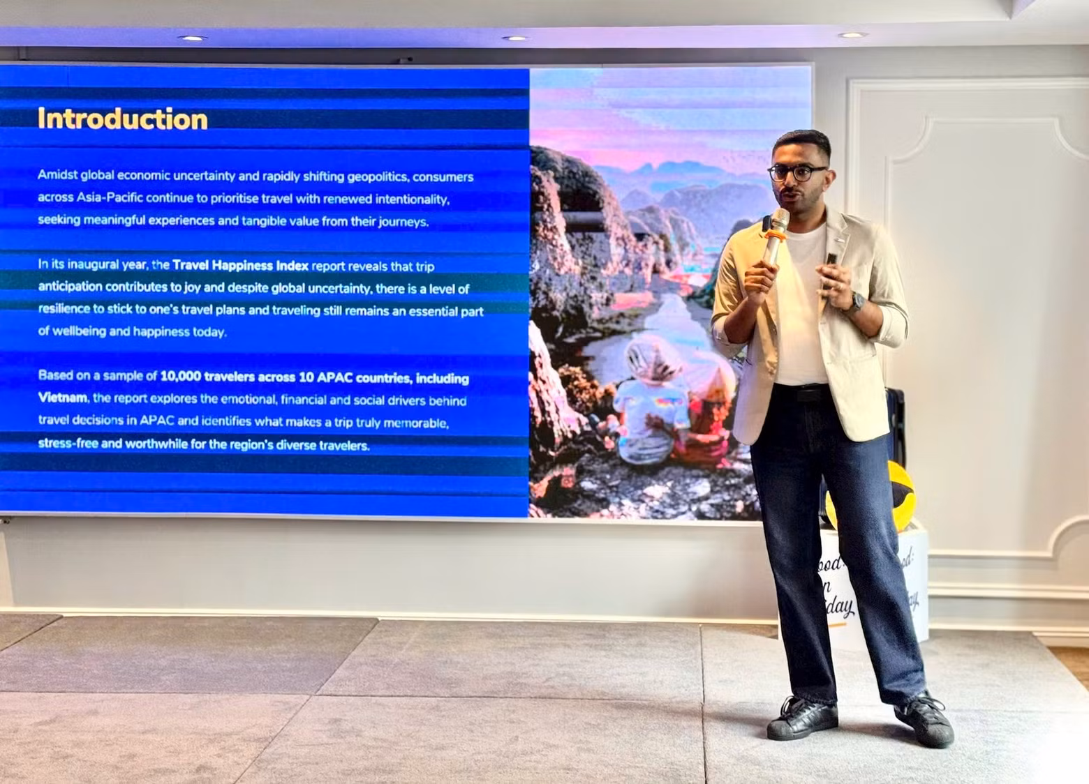 Branavan Aruljothi, directeur national de Booking.com au Vietnam. Photo: hanoimoi.vn